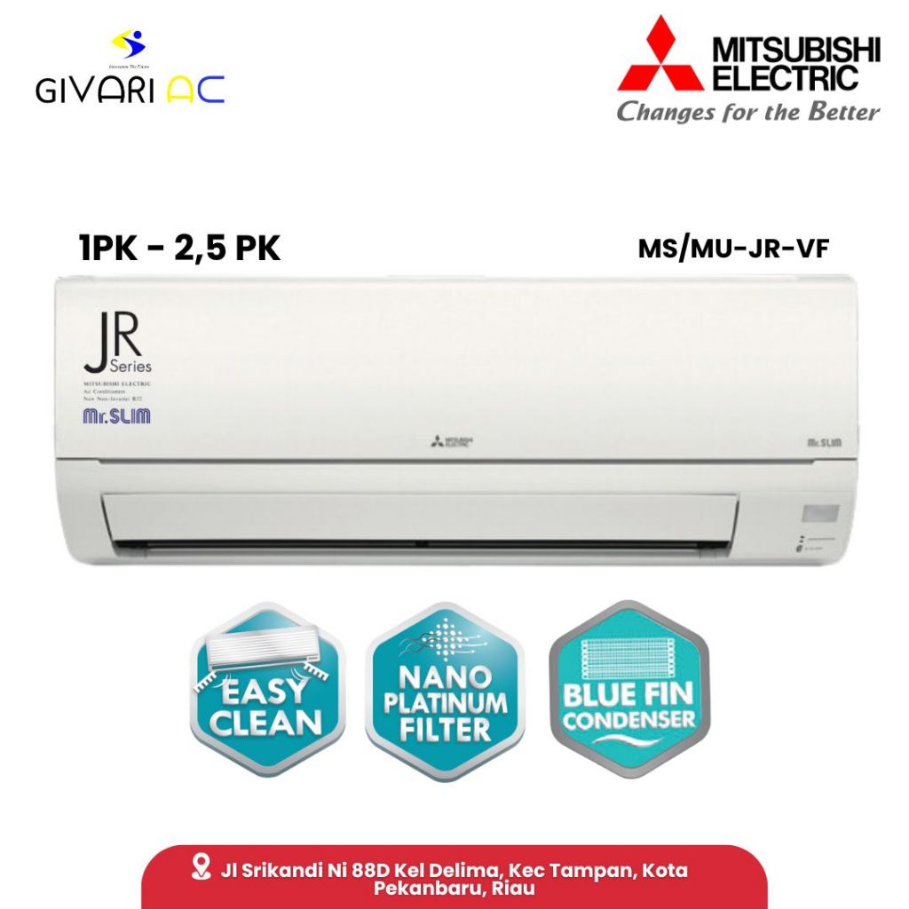 AC MITSUBISHI ELECTRIC STANDARD 1,5PK MS/MU-JR13VF