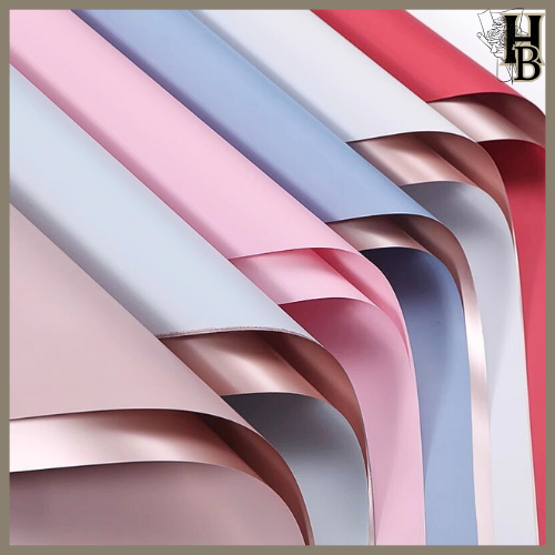 

Bicolor Rosegold Cellophane Kertas Buket Bunga Wrapping Paper Ecer KB19