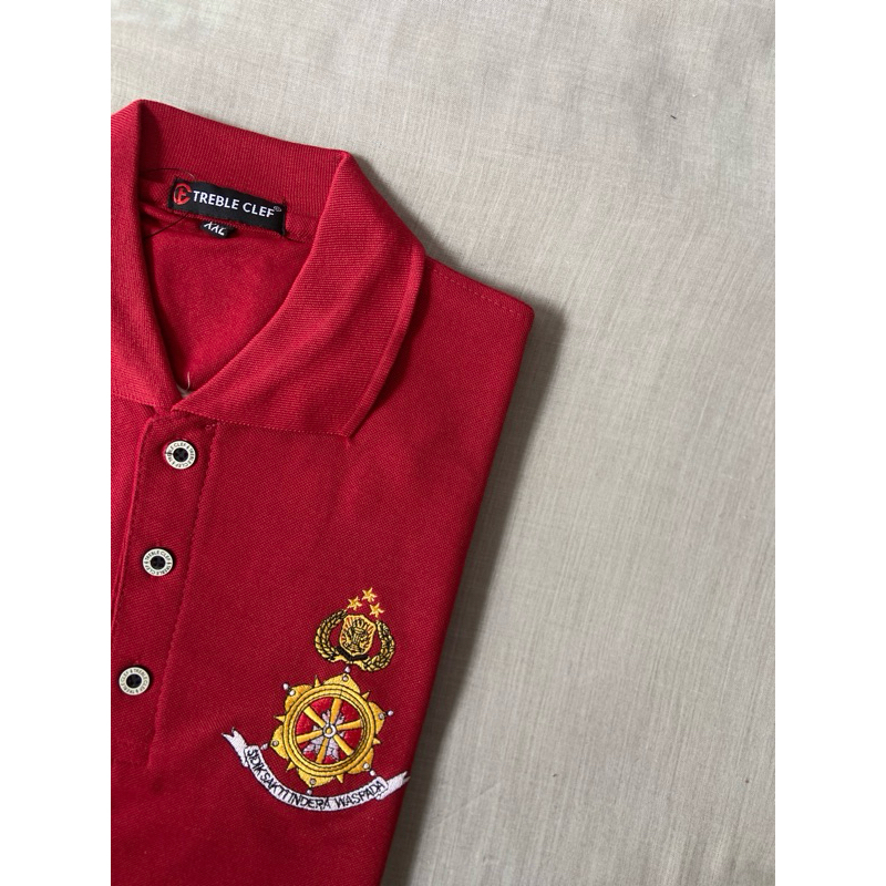 Tokotarana - Kaos Polo Reskrim Merah||Kaos Reskrim||Kaos Kerah