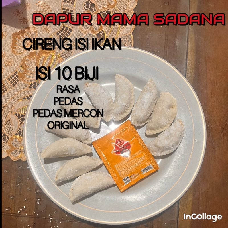 

ISI 10 BIJI PER PAK CIRENG ISI IKAN DENGAN FARIAN RASA PEDAS/PEDAS MERCON/ORIGINAL