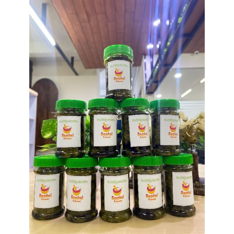 

Sambal hijau baby cumi asin