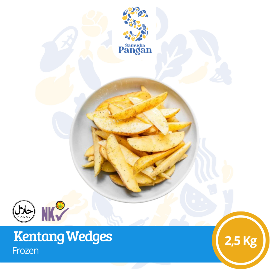 

Kentang Potong Wedges French Fries 2.5 Kg Tangerang