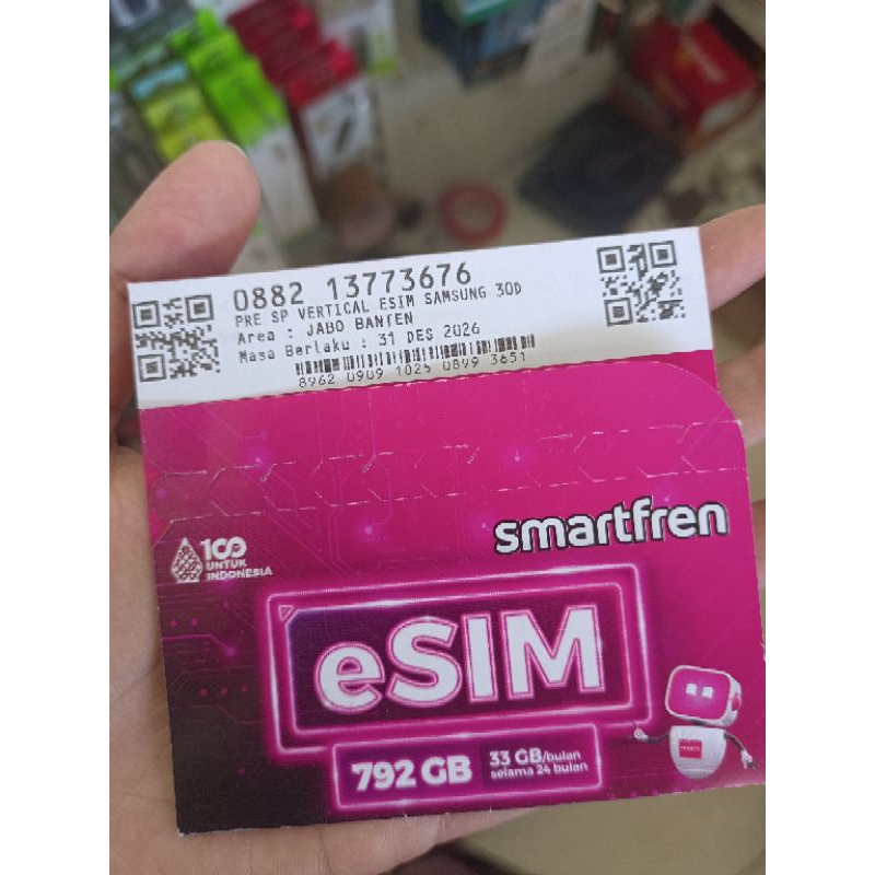e SIM Smartfren