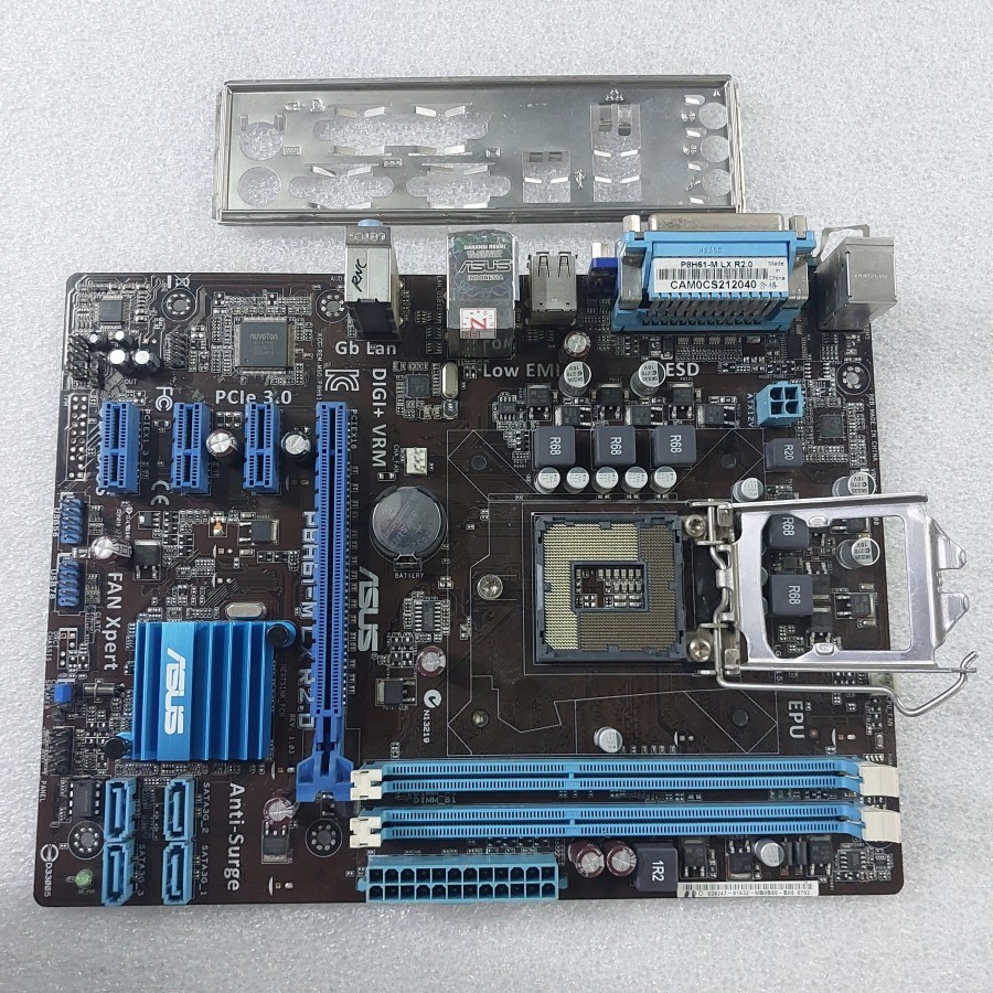Mainboard h61 asus P8H61-MLX R2.0 ddr3 socket 1155 murah motherboard Gen 2 & 3 ASUS H61 second origi