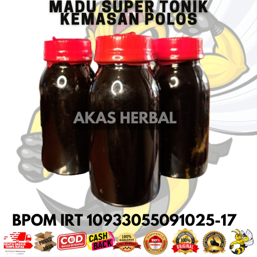 

madu tonik segel merah 60ml kemasan tanpa label