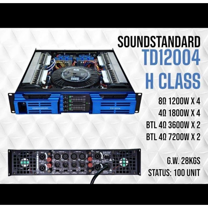 power soundstandard TD12004 1200WATT 4 chanel