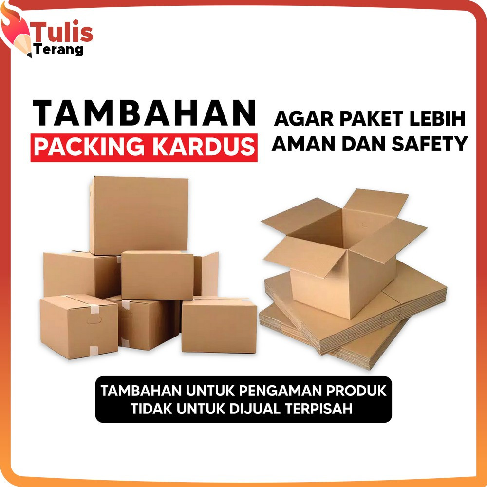 

Kardus Packingan Tambahan Packing Agar Paket Lebih Aman dan Safety Tulis Terang