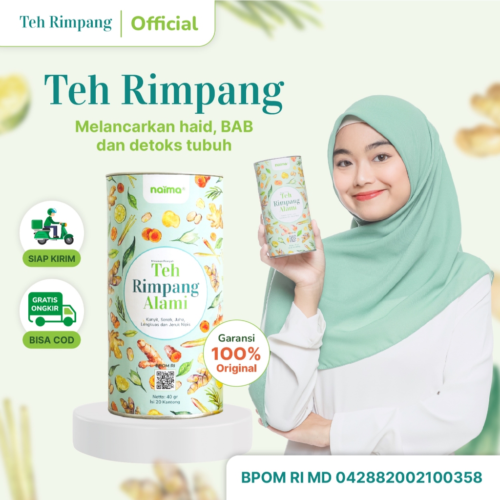 

Naima Teh Rimpang Herbal Alami BPOM | | 100% Bahan Alami | Ramuan Herbal Rempah untuk Pencernaan dan Kewanitaan