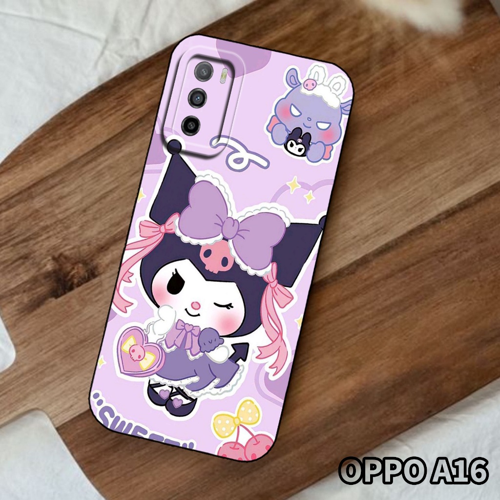 case hp OPPO A16 motif Kuromi kesing hp - softcase procamera - kondom hp - silikon hp