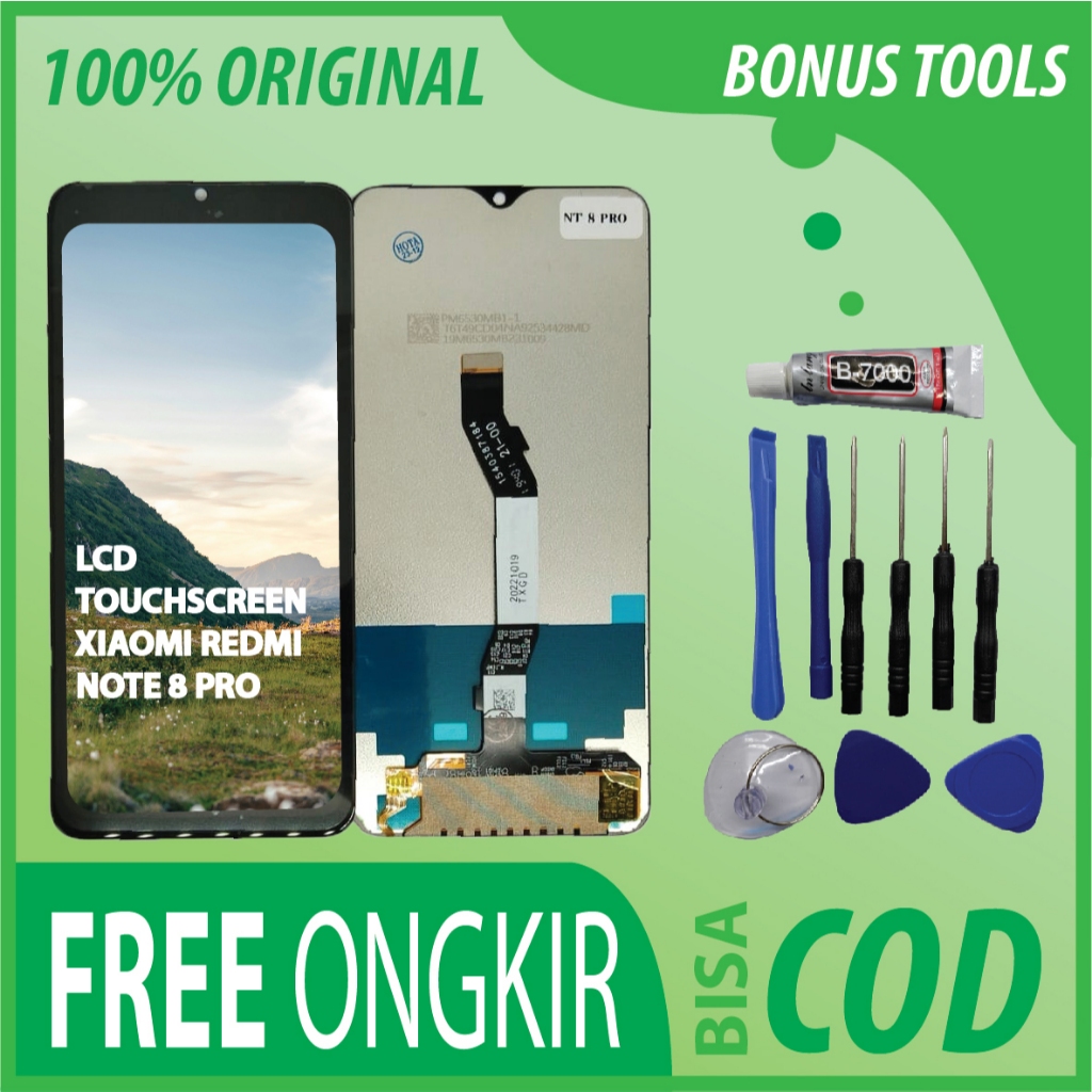 【ORIGINAL 100%】LCD TOUCHSCREEN XIAOMI REDMI NOTE 8 PRO FULLSET TOUCHSCREEN / ORIGINAL100%