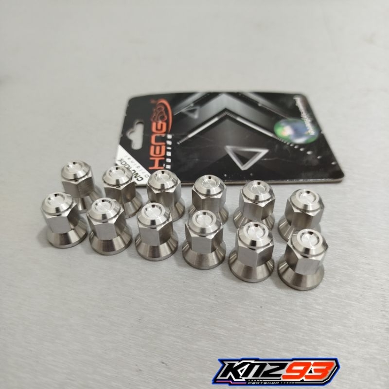 SATUAN MUR TOPI 12 M8 MODEL BOWL PROBOLT STAINLESS ORIGINAL