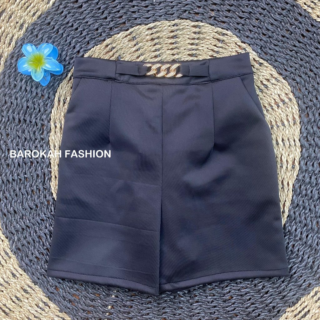 CELANA PENDEK MOTIF RANTAI 6362 / CELANA PENDEK STYLE KOREA / CELANA PENDEK KASUAL