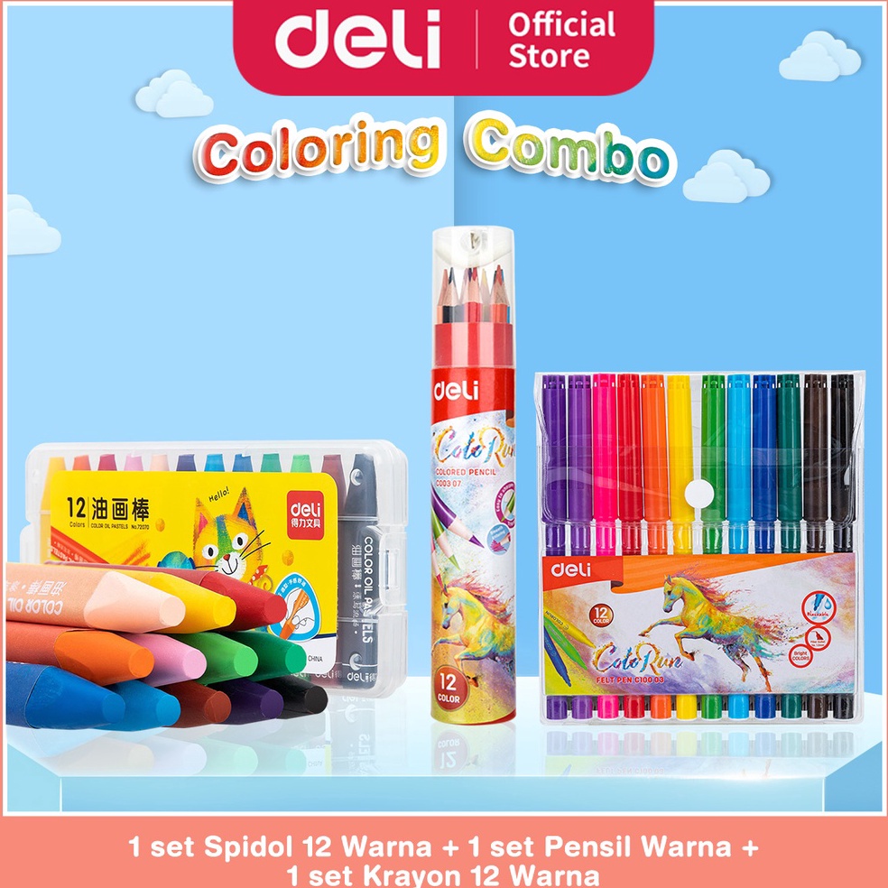 

KODE K8N2 PAKET MEWARNAI LENGKAP Spidol Warna Pensil Warna Krayon