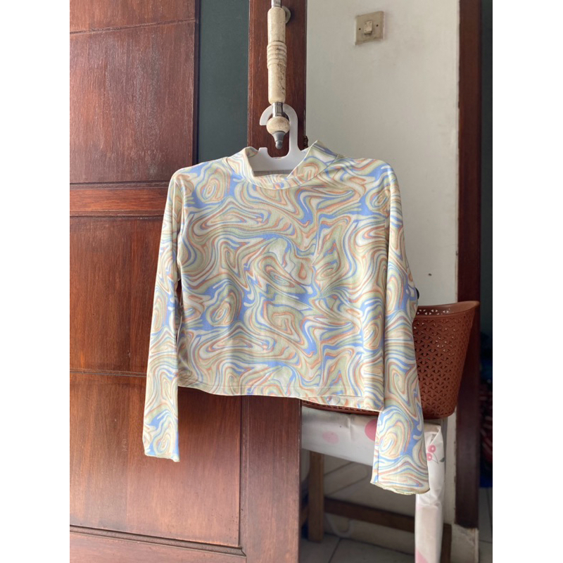 PRELOVED CROP TOP HL OUTFIT