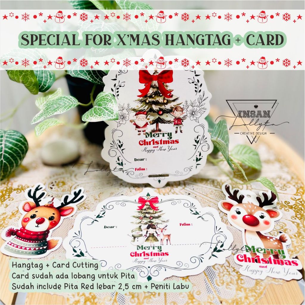 

Hangtag + Card Set Special For Christmas / Edisi Natal Tema Kris Kringle