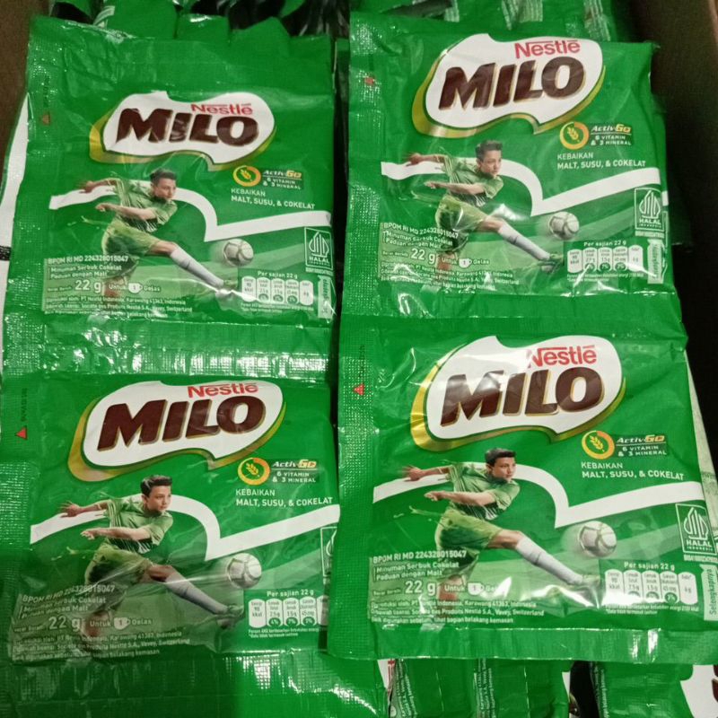 

MILO 22 GR renceng 10'S