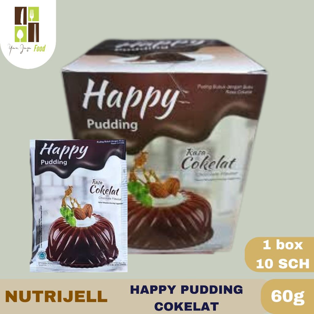 

Nutrijell Happy Pudding Rasa Cokelat / Stroberi / Vanila / Taro 60g 1 BOX/10 SCH