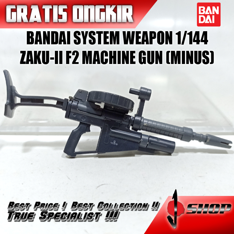 BANDAI SYSTEM WEAPON 1/144 ZAKU-II F2 MACHINE G-UN (MINUS) OPTP57