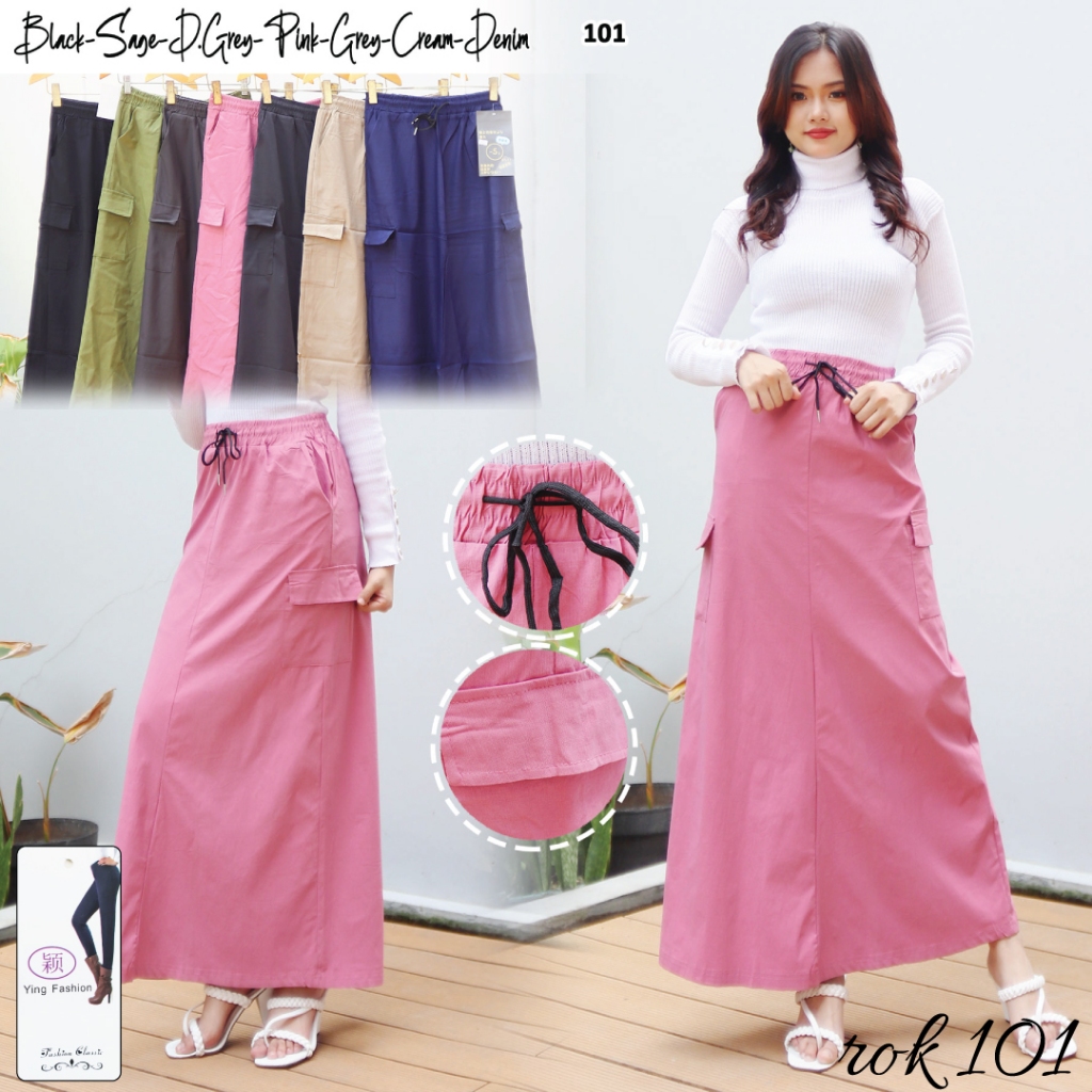 AGP - ROK BENGALIN SPANDEK IMPORT# 101 / ROK PANJANG WANITA / ROK FASHION IMPORT WANITA / ROK SPANDE