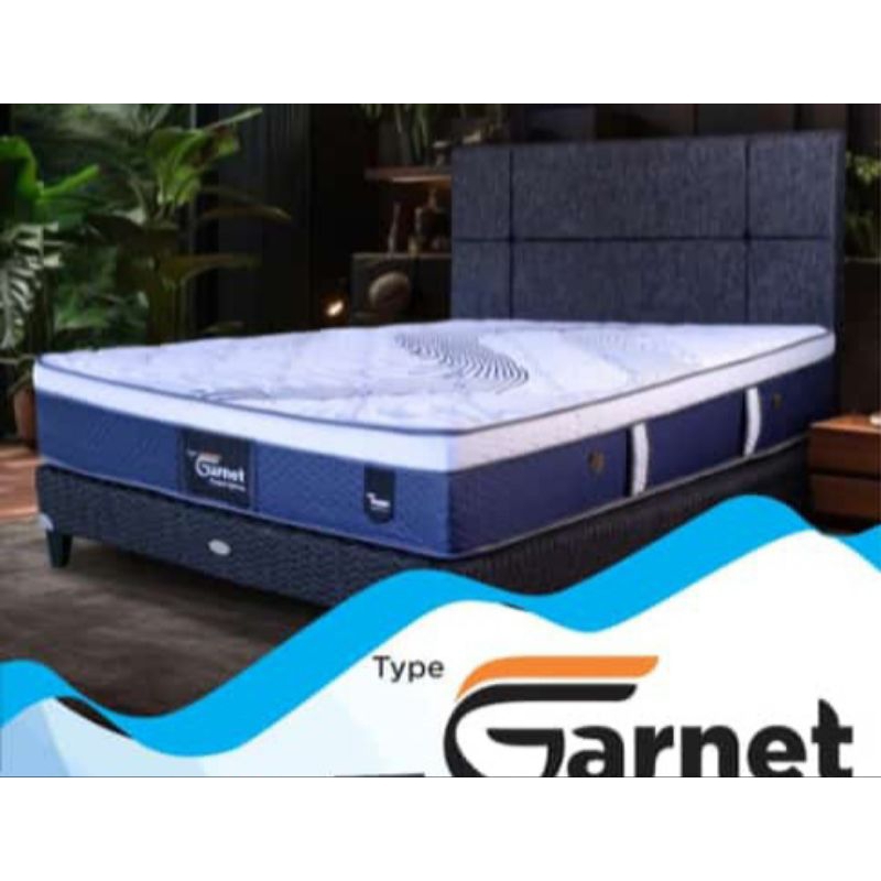 spring bed american set pocket garnet ( kasur,dipan dan sandaran)