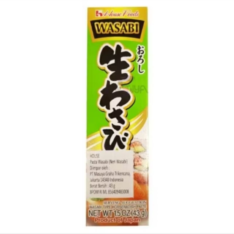 

House Pasta Wasabi Jepang Neri Wasabi Tube 43gr Japan