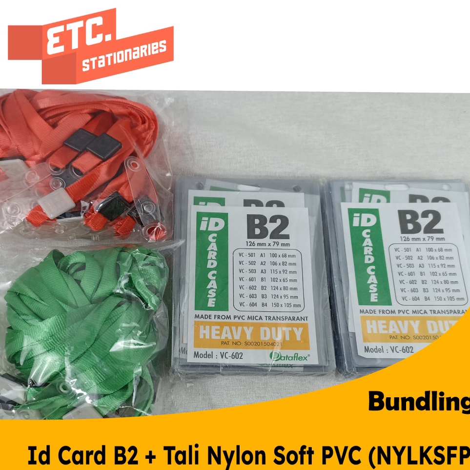 

KODE C7X5 Paket Bundling Id Card B2 Tali Nylon Soft PVC NYLKSFP