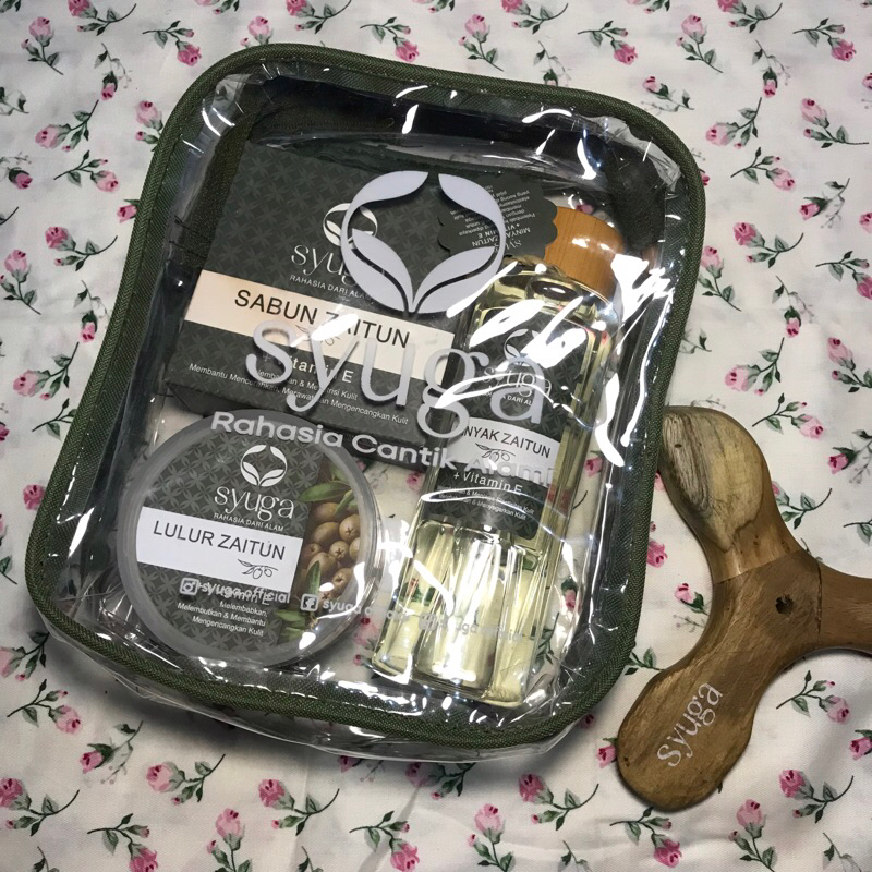 Syuga package minyak+lulur+sabun zaitun