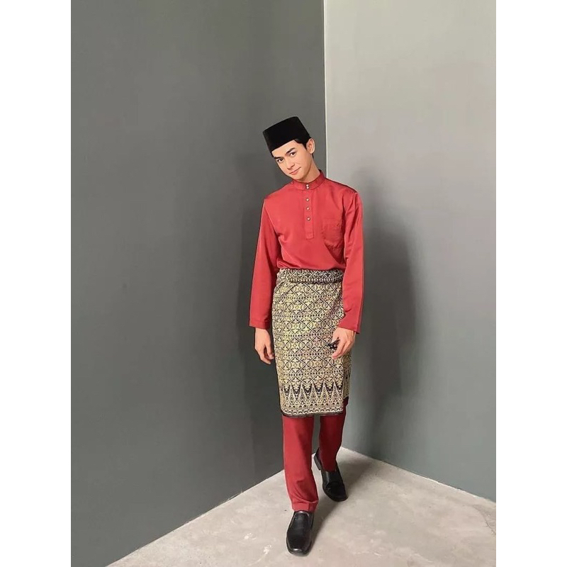 SET BAJU CELANA KURUNG MELAYU LAKI - LAKI TELUK BELANGA