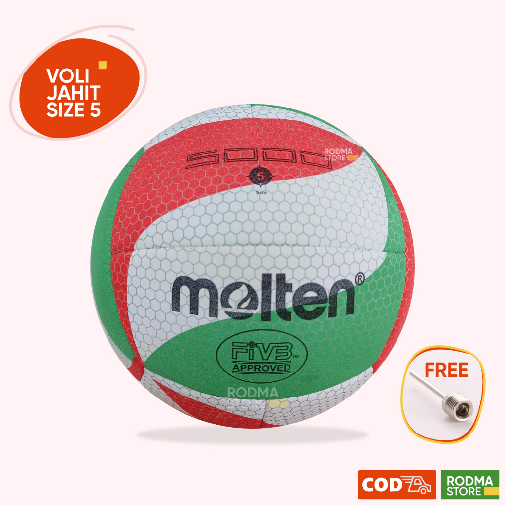 MOLTEN bola voli Molten 5000 Jahit Mesin bola voli untuk indoor outdoor