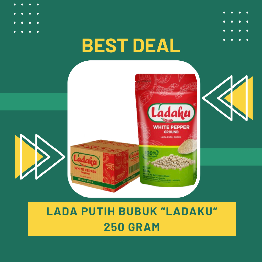 Lada Putih Merica Bubuk Ladaku 250 gr