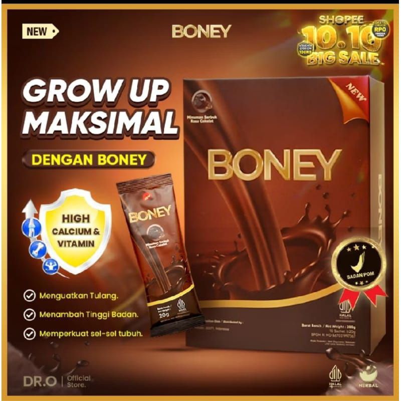 

SUSU BONEY ORIGINAL - MEMBANTU NAIKAN TINGGI BADAN - SUSU BONEY RASA COKLAT