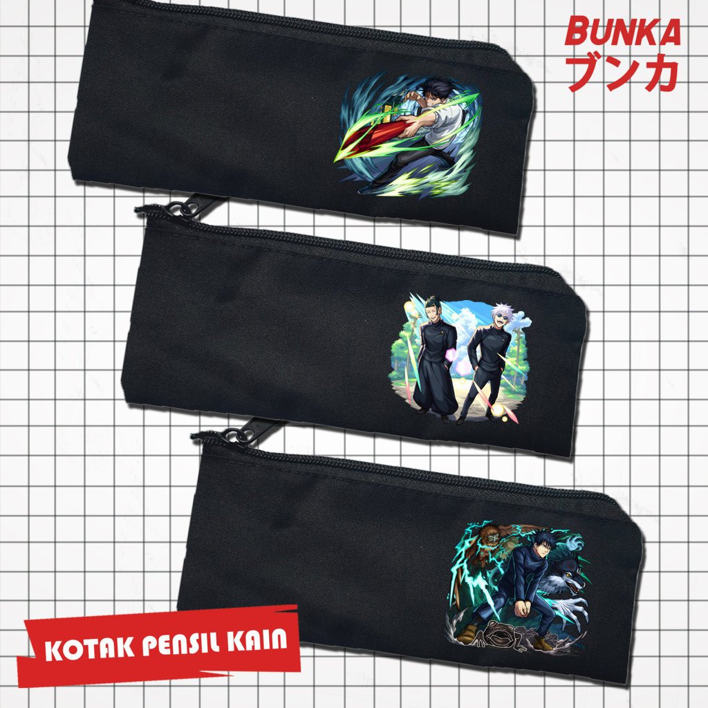 

Pouch Tempat Pensil Anime Jujutsu Kaisen Shibuya Murah Bahan Souvenir Pernikahan Bisa Bayar Ditempat cod Gift Anniversary Couple Hampers Kado