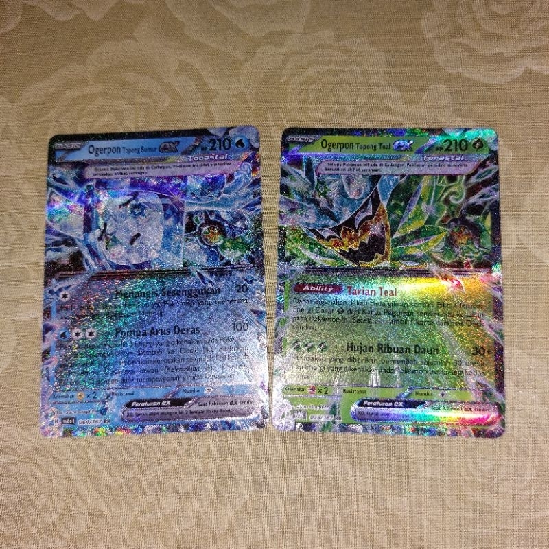 Kartu Pokemon Ogerpon Topeng EX - Topeng Transfigurasi
