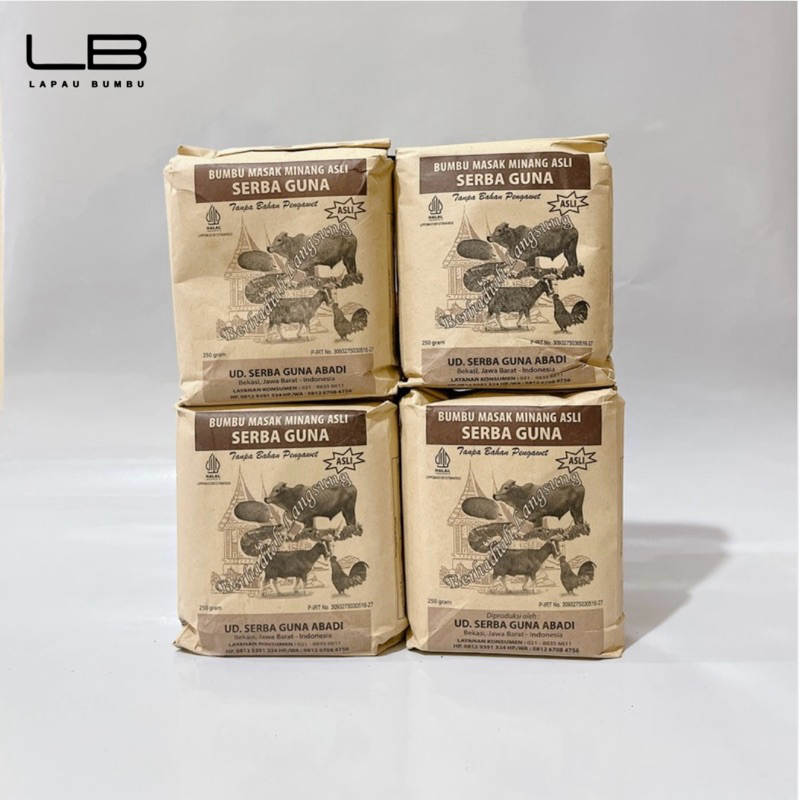 

SERBA GUNA BUMBU MASAK MINANG ASLI 250G