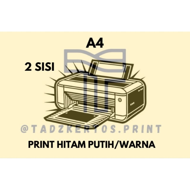 Jasa Print A4 2 Sisi Hitam Putih/Warna