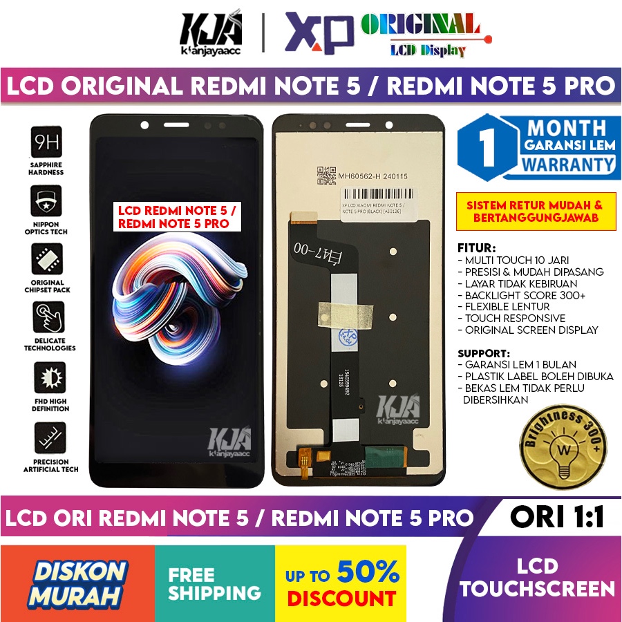 ❤️ LCD Original ❤️ Xiaomi Redmi Note 5 Pro / Redmi Note 5 MEI7S, MEI7 LCD Touchscreen Hp ORI