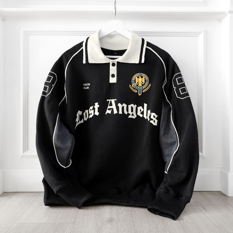 RUGBY CREWNECK  LOSTANGELES KODE G7F2