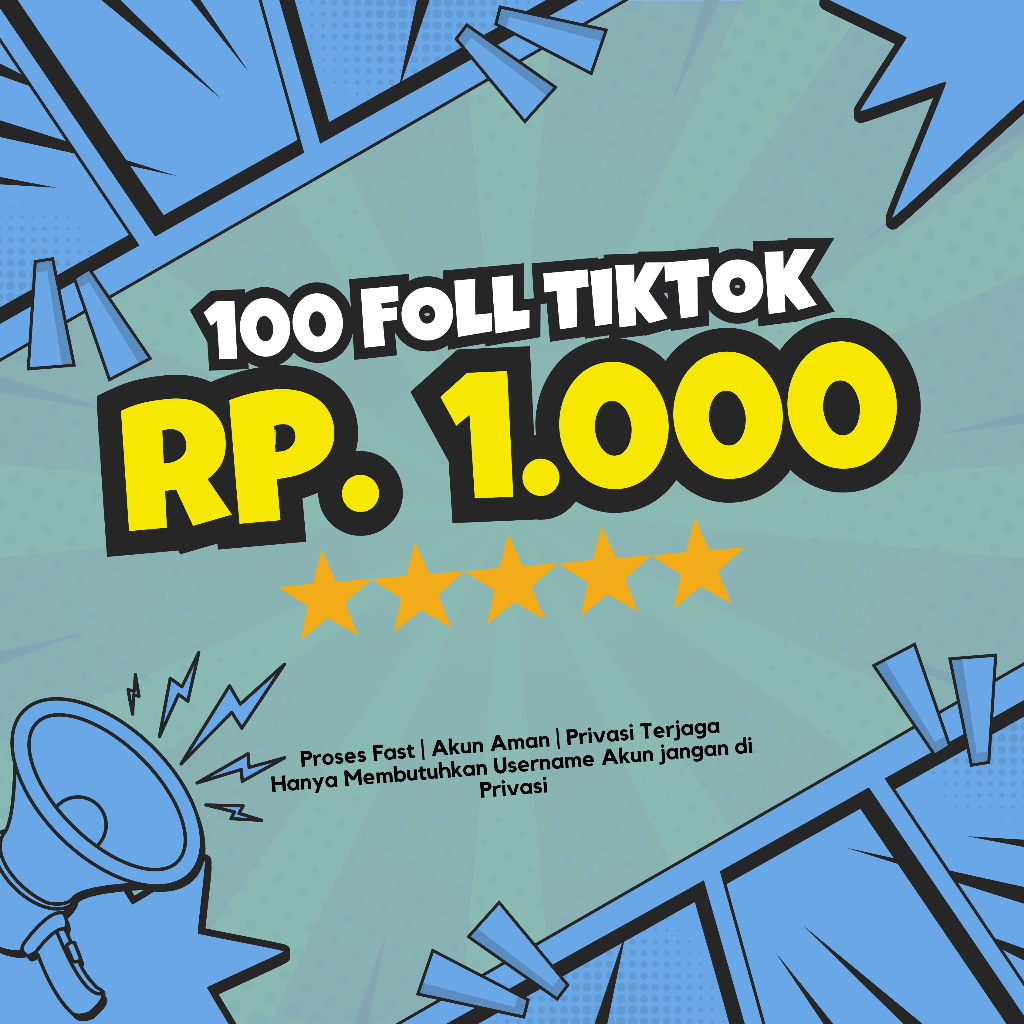 PROMO TIKTOK FOLLOWER SUPER MURAH | PAKET PROMO TIKTOK FOLLOWER