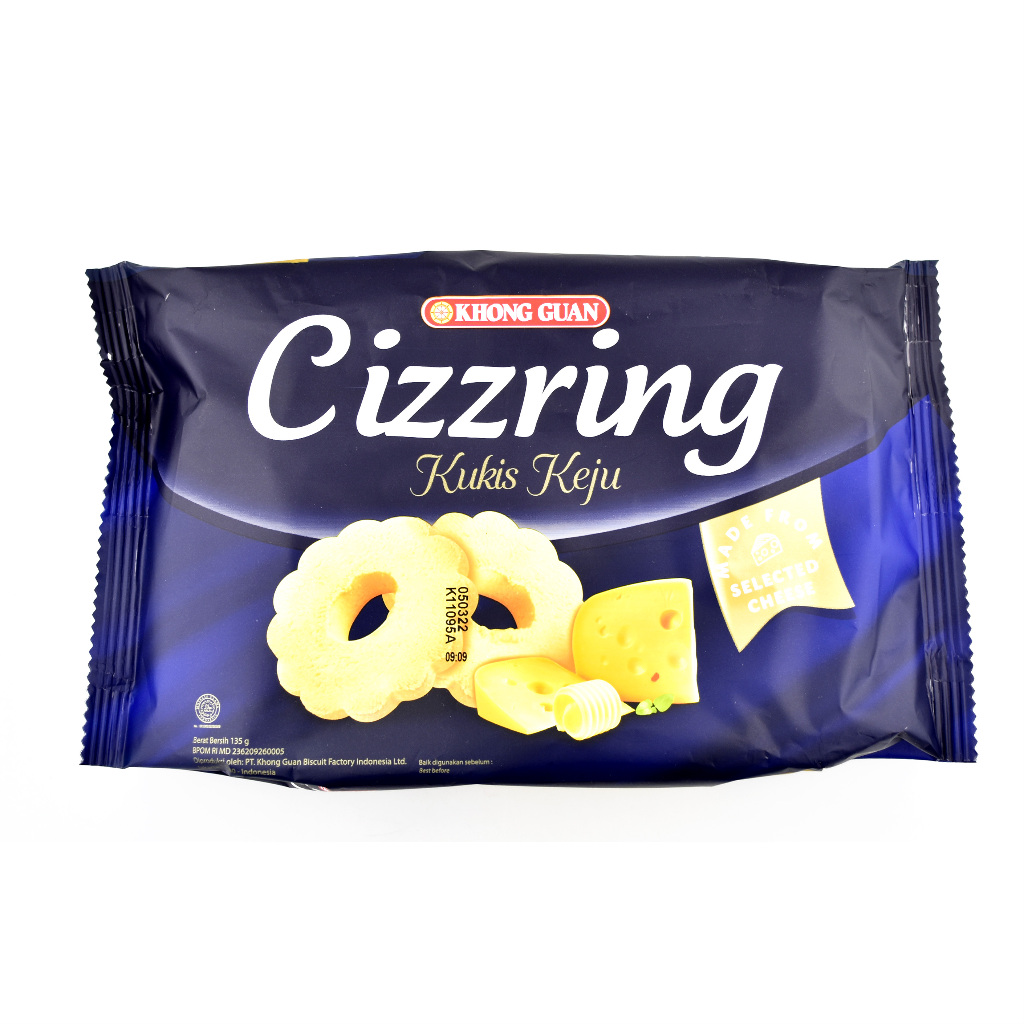 

Biskuit Kukis Keju KHONG GUAN Cheese Cookies CIZZRING 135 gr