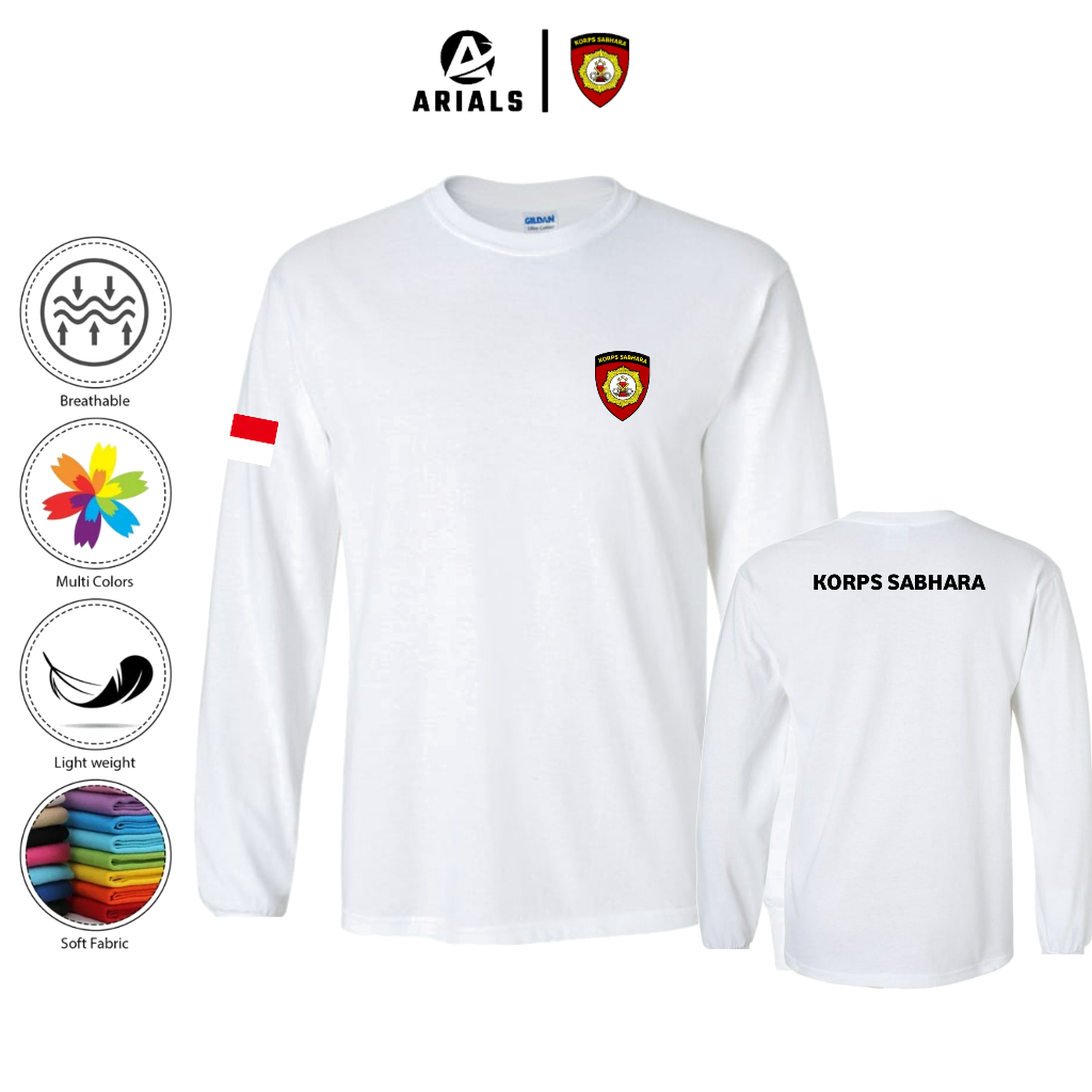 Arials Kaos Baju Lengan Panjang Polisi KORPS SABHARA POLRI Indonesia