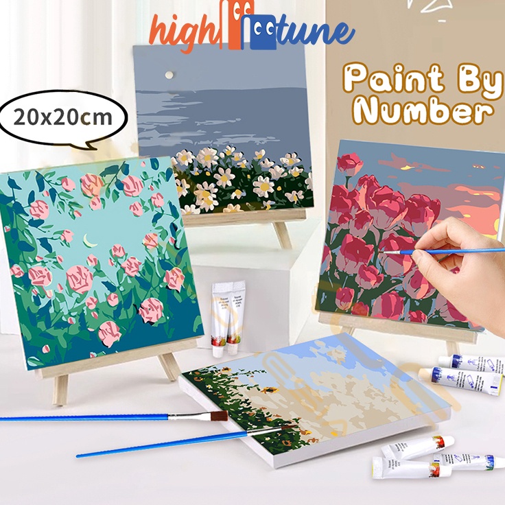 

Harga Terbaik Hightune Paint By Number Lukisan Kanvas DIY Paint Kit Digital Painting Kit Kanvas Painting With Wooden Frame Wall Decoration