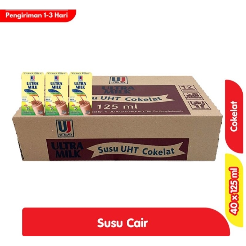 

ULTRA MILK Susu UHT Coklat 125 ml 1 Karton INSTAN 1111
