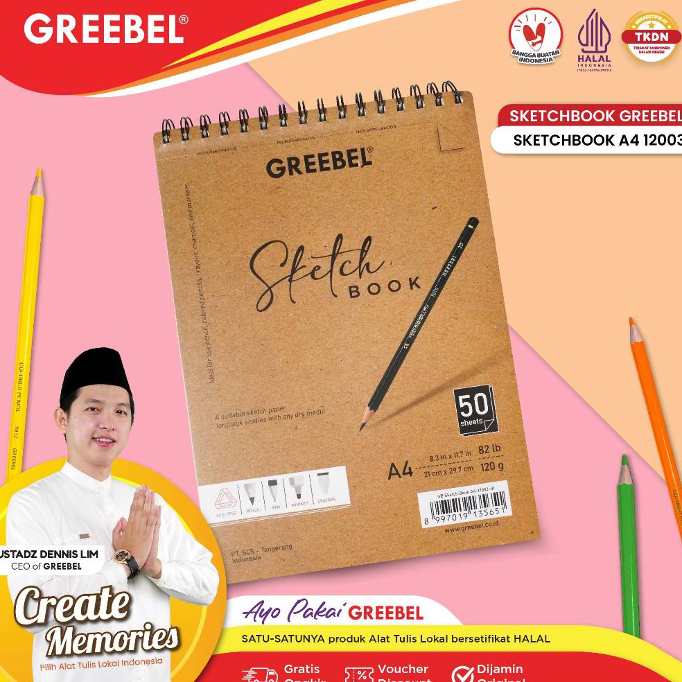 

KODE H3B3 GREEBEL Buku Gambar Sketch Book A4 5 Lembar 123 Buku Sketsa Drawing Book
