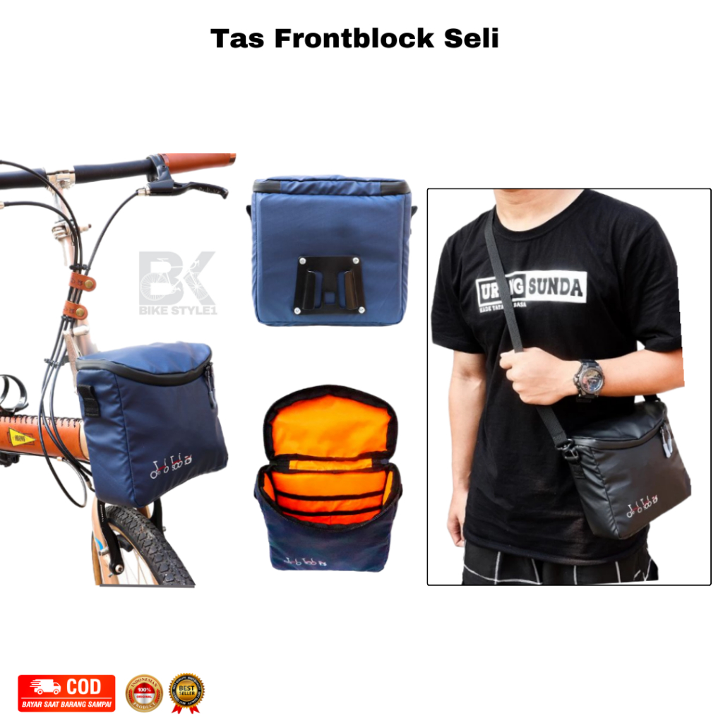 tas sepeda depan / tas sepeda lipat / tas sepeda multifungsi