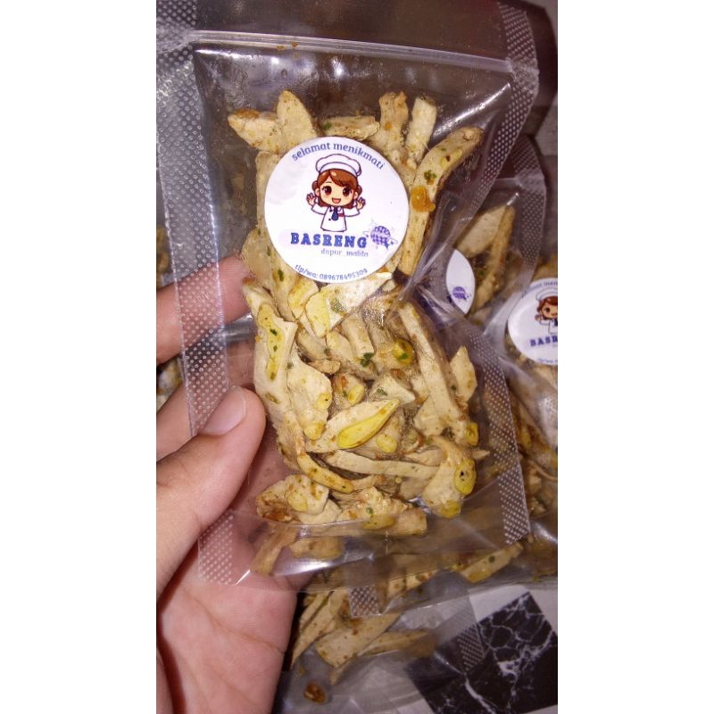 

basreng stik panjang asin manis daun jeruk 35gram (tidak bau amis)