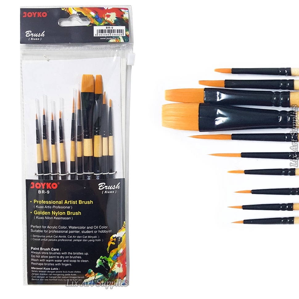 

KODE J4C8 Joyko Brush Set 1 pcs BR9 Kuas Lukis Joyko BR9