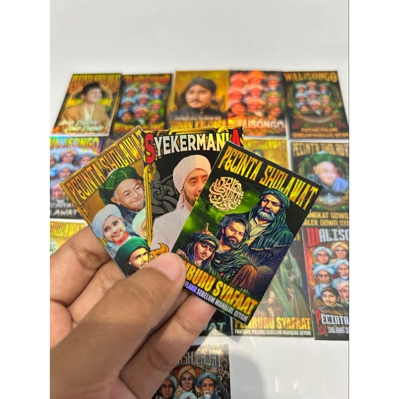 

( isi 20 pcs ) Stiker Hologram Sholawat random