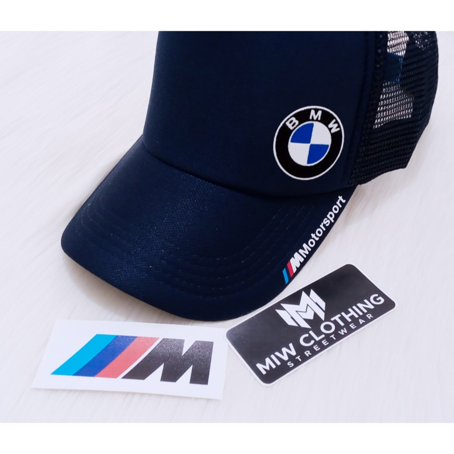 Snapback Topi Trucker BMW Logo