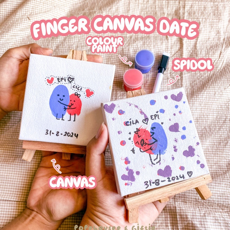 

Gratis Bubble Wrap FINGER CANVAS DATE SET PACAR TEMAN ANAK HAMPERS HADIAH COUPLE IDEAS KADO KEGIATAN PASANGAN PACAR DIY LUKIS SOUVENIR PAJANGAN