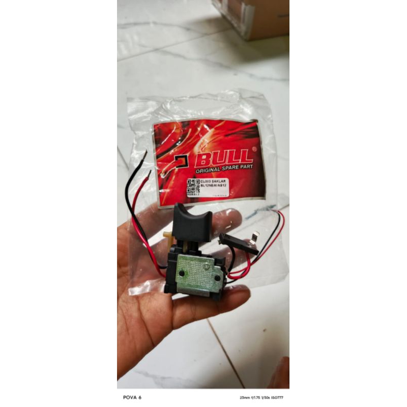 Bull saklar switch bor cas cordless 7V - 21V